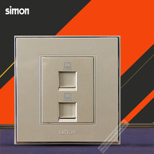 simon/西蒙 56系列 二位信息插座(六类)（香槟色）V55228S6-56