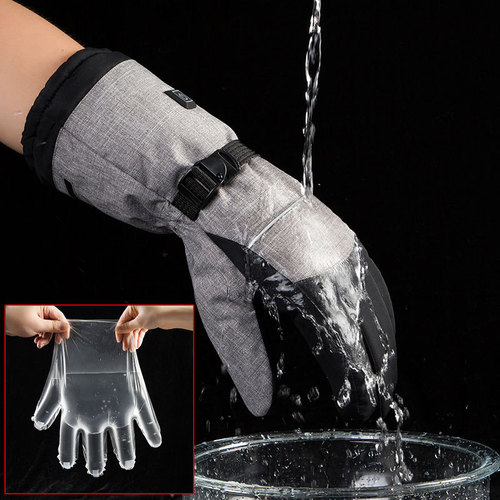 Cross-border heating gloves, outdoor cycling and skiing electric heating gloves, touchable screen protection, anti-cold heating gloves