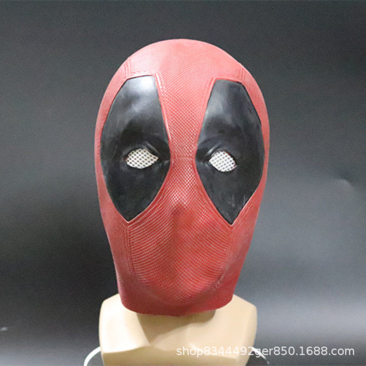 Die-esperando de látex sombrero Marvel película Deadpool morir esperando sombrero máscara Cosplay accesorios de Halloween