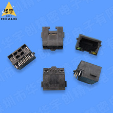 RJ45 8Pȫ����ʽ90&deg;���DIP�����S�ҾG��10.8H�������2.85����