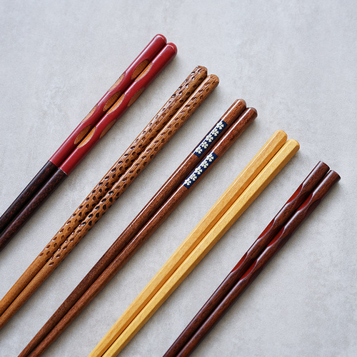 西田木雨  和风原木千秋筷日式尖头寿司筷家用实木筷子尖头筷餐具