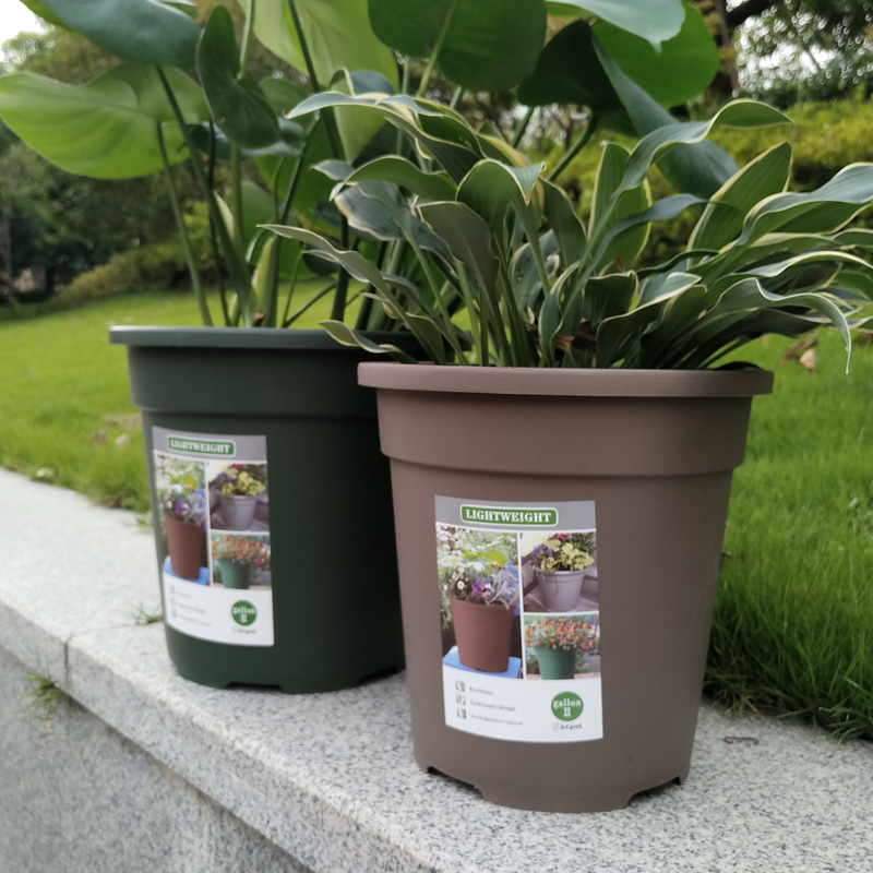 Global second-generation gallon pot tray green rose plant gardening tools fleshy PP plastic universal flowerpot factory outlet