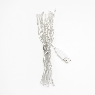 USB plug copper wire string light accessories low voltage LED power cord Christmas decorative colored lights accessories