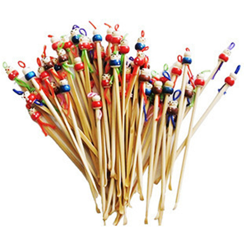 Oreja de bambú de madera Pick oreja de bambú hecha a mano oreja Pick muñeca oreja Pick