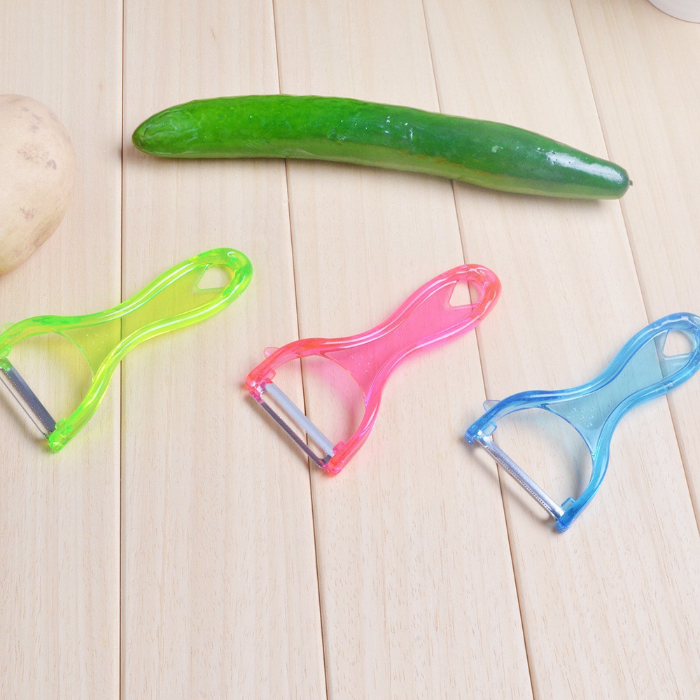 Pelador de fruta de color caramelo transparente pelador de cristal melón y pelador de frutas 15g