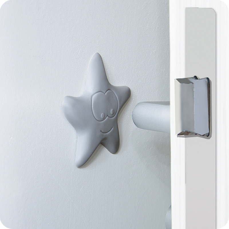 Estera del silenciador manija de la puerta de goma estera antichoque estera de goma antichoque pegatinas anticolisión estrella de mar pared anticolisión