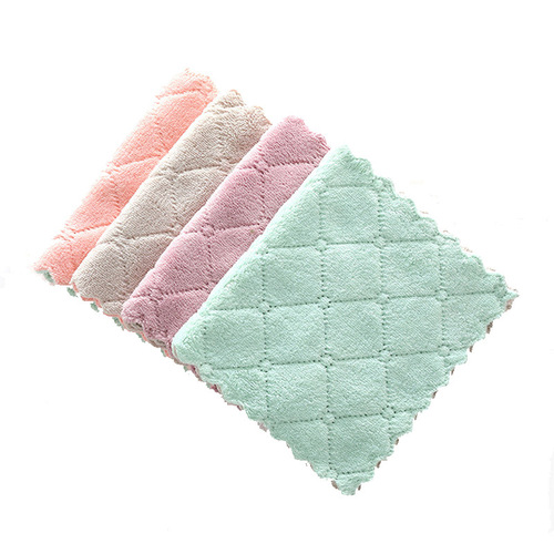 Wet Cloth Household Cleaning Home Kitchen Supplies Thick Cleaning Cloth Absorbent Convenient Non-stick Lazy Dishwashing Cloth