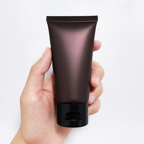 【】50g Brown Matte Cosmetic Tube 50ml Coffee-Colored Cleanser Packaging Refill Empty Bottle