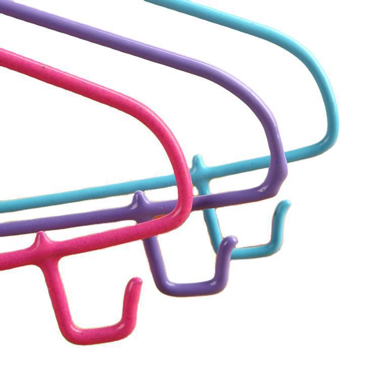 Percha grande para ropa con revestimiento de plástico y ganchos, tendedero para ropa de adulto, perchero para pantalones, perchero con gancho antideslizante de doble propósito