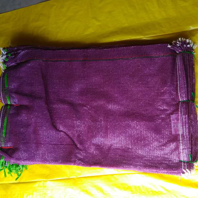 厂家供应网眼编织袋 紫色玉米包装袋 蔬菜水果网袋 编织大蒜网袋