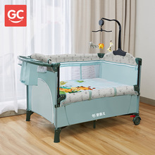 便携式可折叠婴儿床拼接大床床边床宝宝床摇篮床可升降床婴儿床
