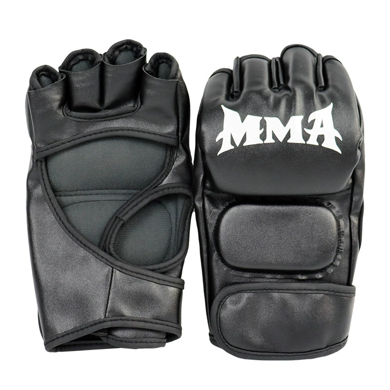 Gloves, boxing sandbag, purse for training, fingerless, E18