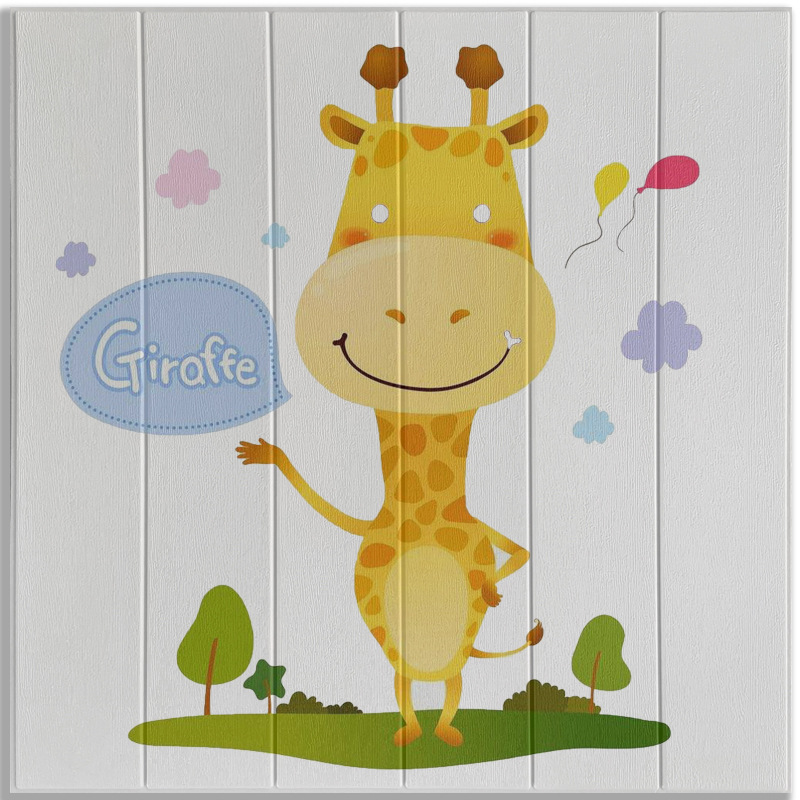 CC2020-70cm x 70cm 성장하는 새끼 사슴 나무 수직
