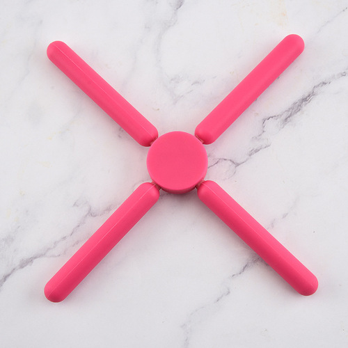 Silicone cross heat insulation mat folding mat kitchen gadget multifunctional high temperature resistant silicone placemat kitchen silicone mat