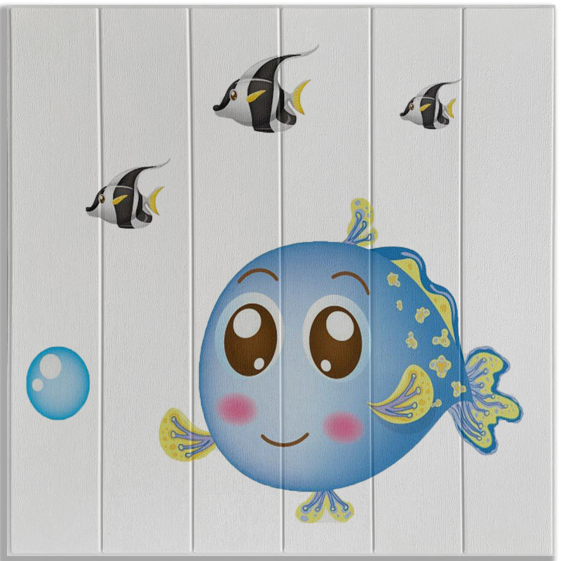 CC2020-70cm x 70cm 거품 물고기 나무 수직