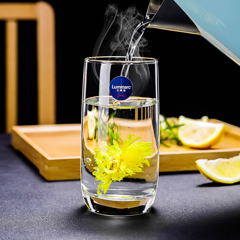 Lemeiya Transparent Glass Household Set Drinking Cup Milk Juice Cup Egg Cup ins Tea Cup 6 Pack