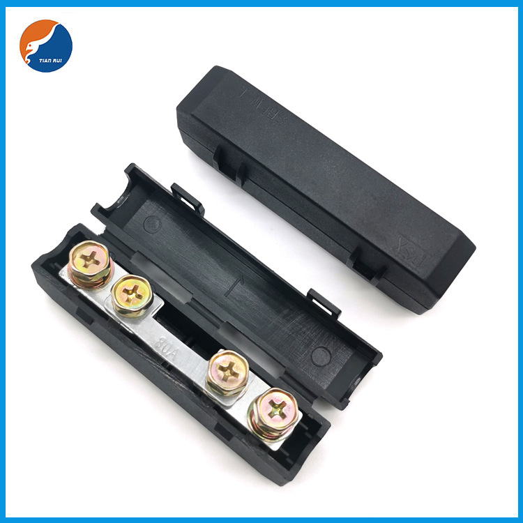 长条形单路汽车保险座ANS ANF ANG 30A-150A插栓式汽车保险丝座