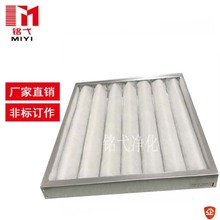 铝框初效过滤器 万达广场空调机房板框初效滤网中效布袋过滤器