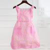 Fashionable double-layer apron, kitchen for food, bib for princess, overall, Korean style