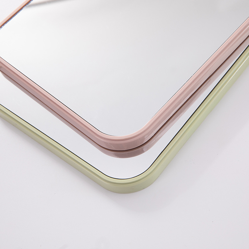 Super claro Mesa pequeño espejo escritorio plegable espejo de maquillaje estilo ins espejo estudiante simple oficina dormitorio