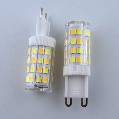 厂家直销G9-双色52灯短款LED节能直插灯珠3W灯泡水晶陶瓷玉米灯