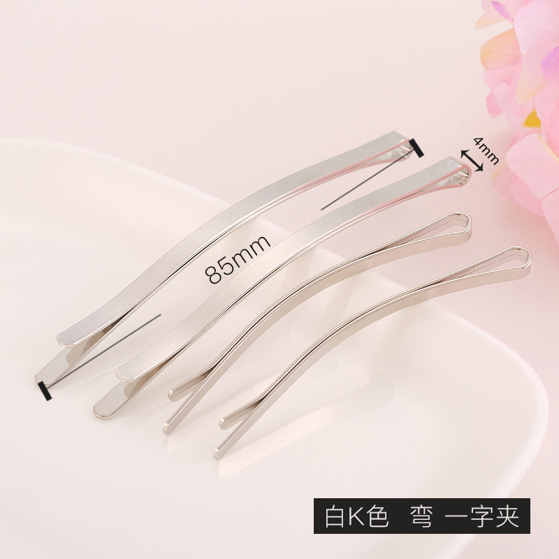 金色の波一字クリップ曲げアーチ一字クリップ5.5cm麻花ヘアクリップdiyアクセサリーヘアクリップ部品卸売り|undefined