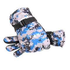 Warm gloves camouflage cotton winter men and women plus velvet thickened cold-proof Internet celebrity recommended street stall ski gloves winter