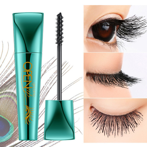 Gemeng Peacock Mascara, fake makeup, non-adhesive, waterproof, sweat-proof, not easy to smudge, 4D mascara makeup style