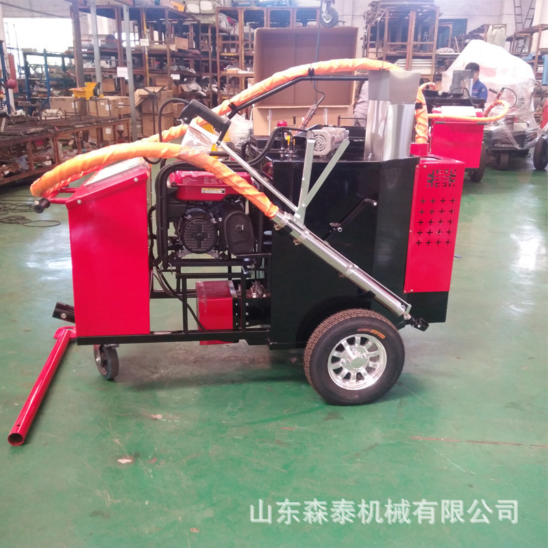 沥青路面修补裂缝灌缝机 自行式手持灌缝管手推式灌缝机
