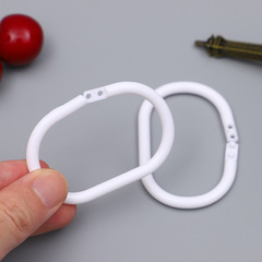 創意塑料床簾配件浴簾掛鈎批發無痕窗簾浴室帶鎖C型環鈎定 制