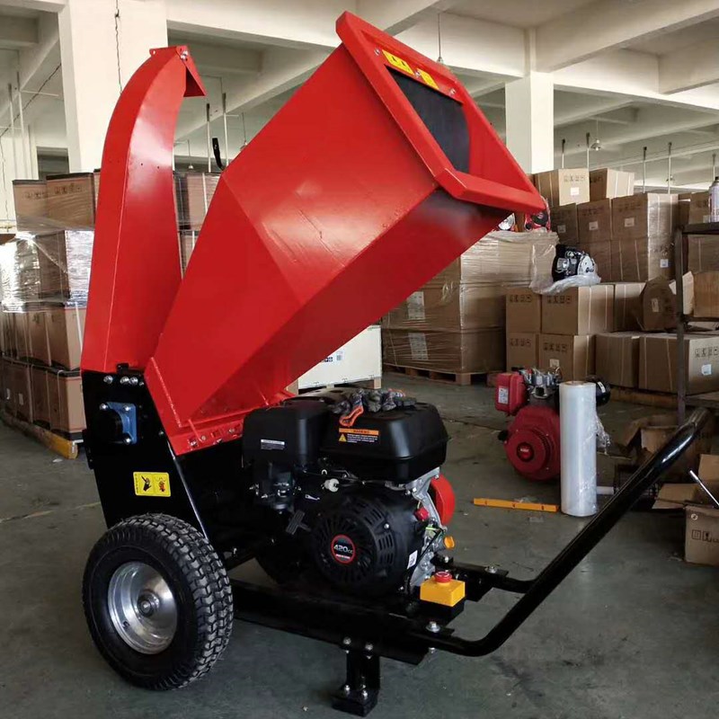 枝条粉碎机卧式4冲程汽油碎枝机杂木树枝粉碎机高效率柴油果木