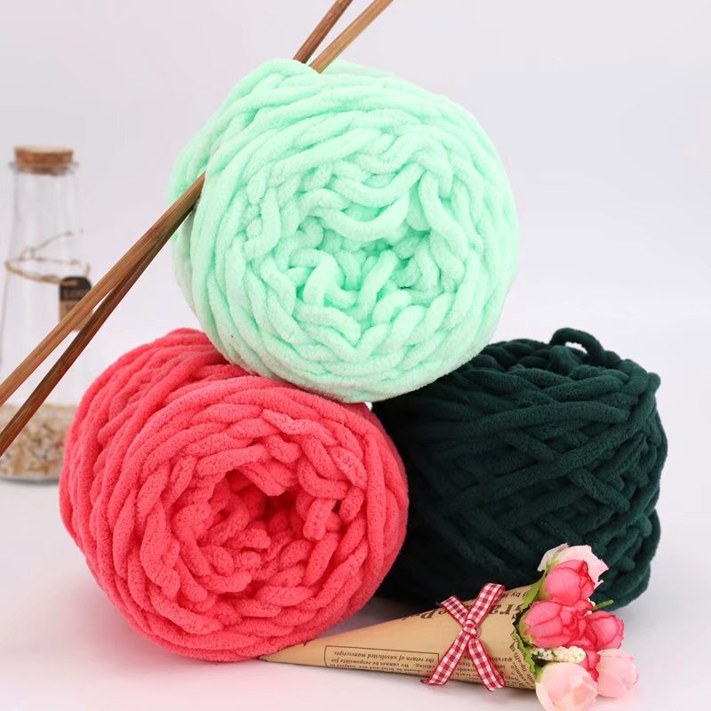 Ice thread coarse wool hand-knitted stick thread single strand thread Hebei factory wool yarn factory wholesale