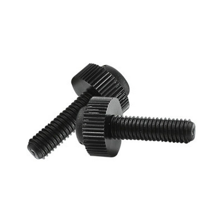 厂家批发塑料手拧圆头滚花螺钉尼龙一字螺柱塑胶螺钉M6*20螺丝