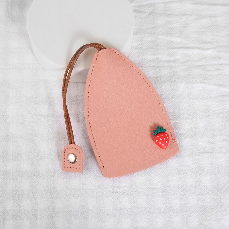 Estilo coreano ins chica corazón caricatura pull-out clave caso creativo PU cuero coche clave cubierta protectora universal