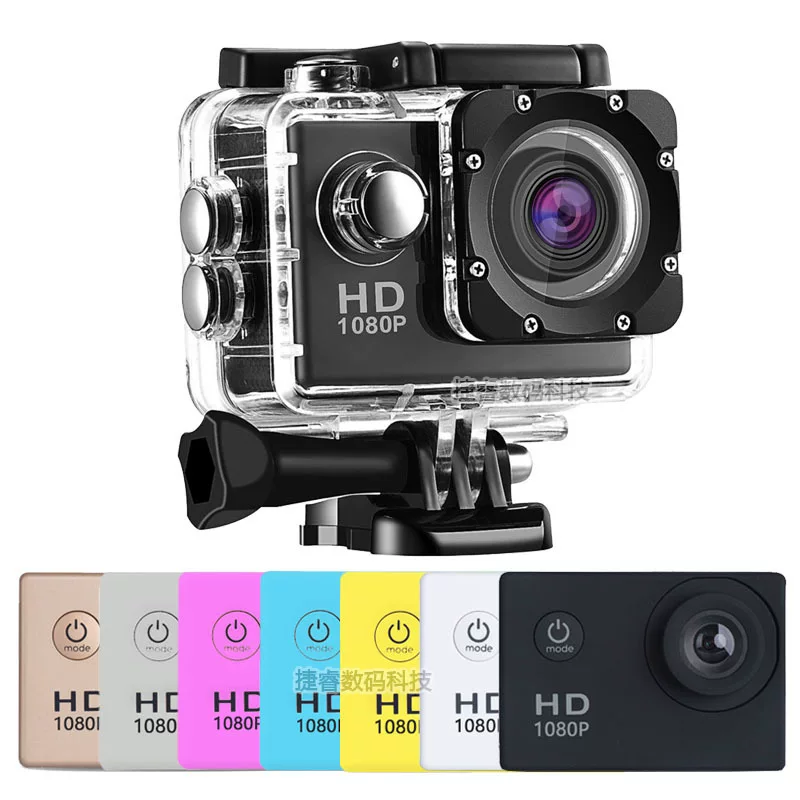 Action Camera Waterproof Multi-function — 480P (Interpolated 1080P), 30 m Housing, Wi‑Fi