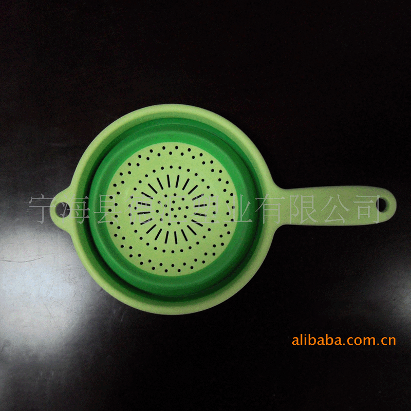 厂家批发创意可折叠式网漏 日用百货捞篱厨房果蔬网漏隔水器漏勺