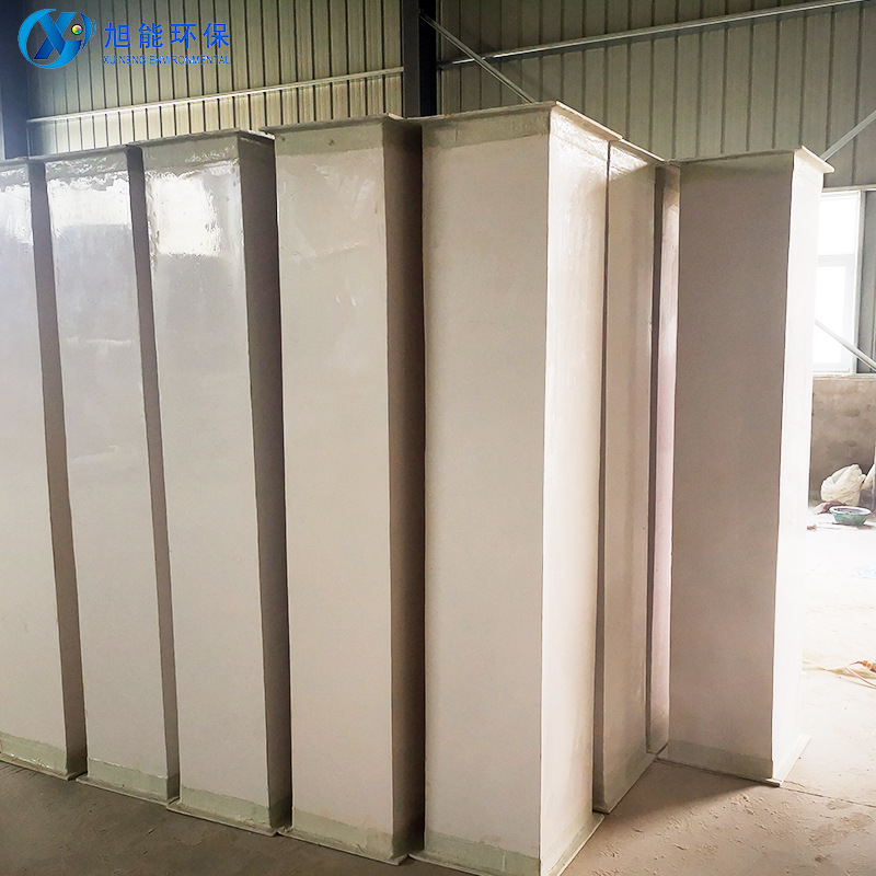 旭能白色有机玻璃钢风管耐酸碱 胶衣面玻璃钢矩形风管耐老化