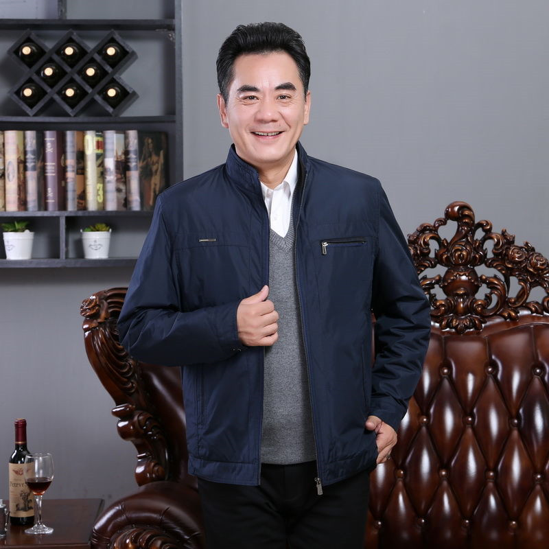 Abrigo de los hombres de otoño e invierno papá desgaste de mediana edad y ancianos ropa de hombre forrada de lana engrosada chaqueta de los hombres abrigo de invierno abrigo de algodón acolchado hombres