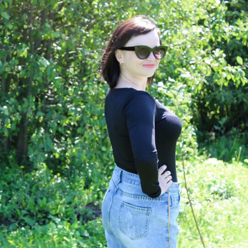 Облегающий bodysuit (женский) с длинными рукавами, квадратное декольте, осень, облегающий силуэт, размеры S–XL