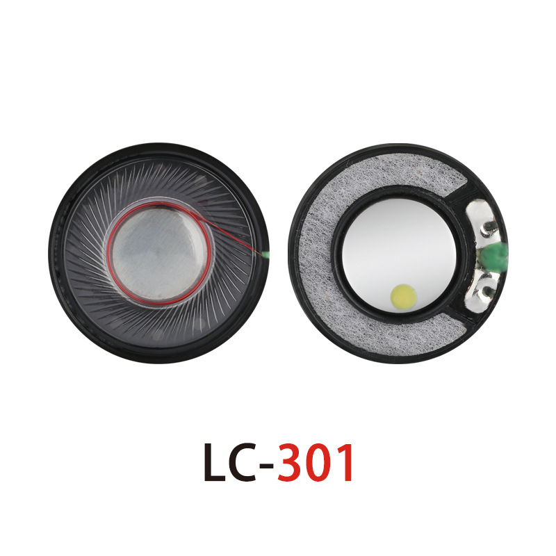 [California 65]30MM Headphone Speaker White Magnetic 32 Ohm Rubber Shell Magnetic Horn Headphone Speaker