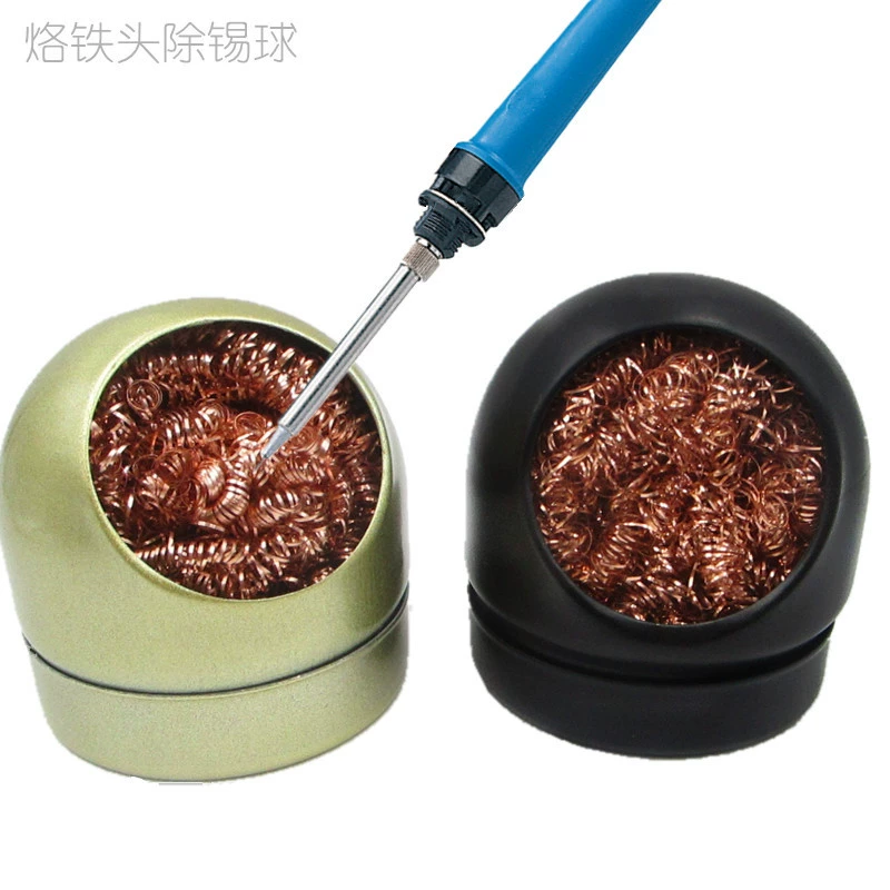 Электрический паяльник для очистки шарика паяльник для удаления олова очистка шарика паяльник жало всасывание олова медный шарик очистка жала паяльника удаление шарика олова