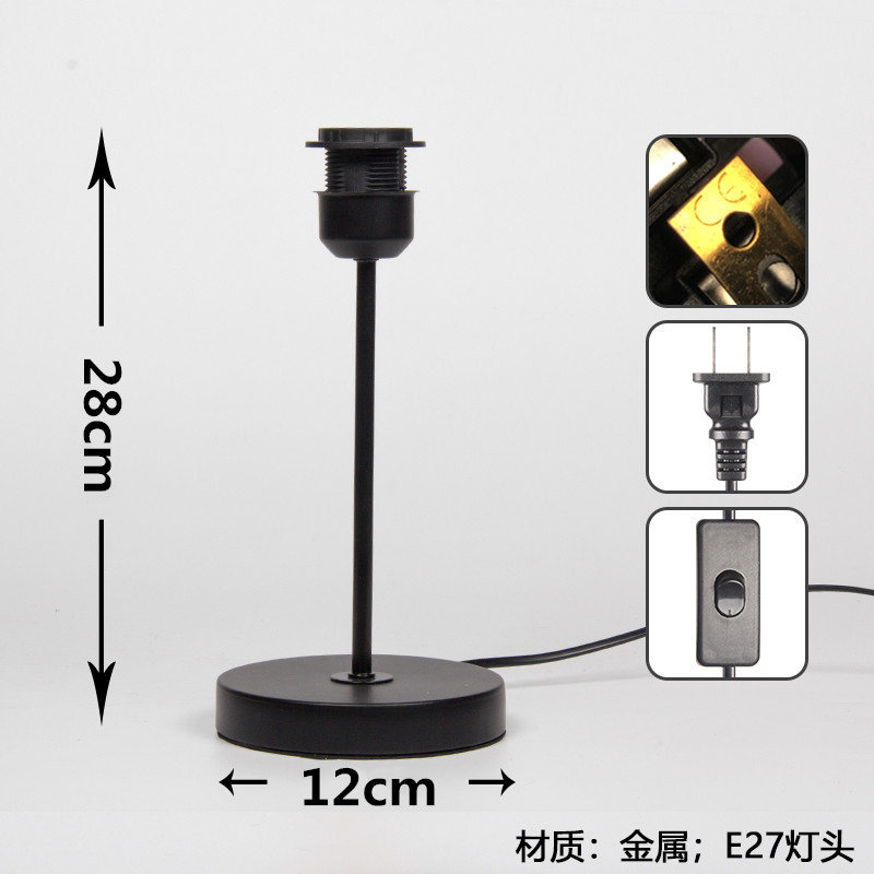 28cm alta base de hierro negro