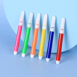 儿童涂鸦迷你水彩笔套装4色6色12色水彩笔DIY涂鸦玩具配件画笔