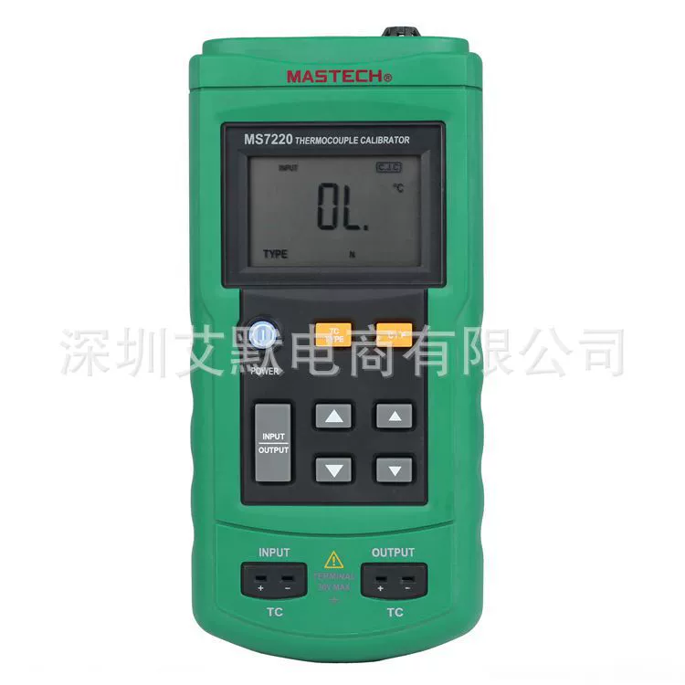 Аналоговый вход и выход калибратора температуры термопары МС7220 фабрики сразу другой источник мВ термопары