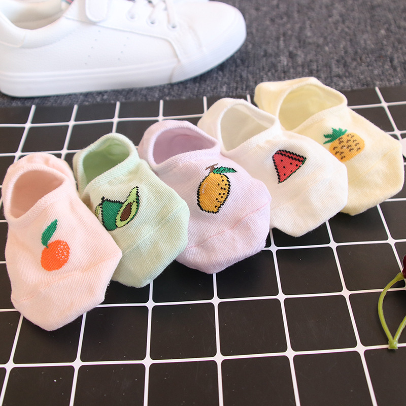 Wholesale New Children Socks Fruit Summer Thin Boat Socks for Girls 1-15 Years Girls Breathable Invisible Socks for Students Wholesale New Children Socks Fruit Summer Thin Boat Socks for Girls 1-15 Years Girls Breathable Invisible Socks for Students
