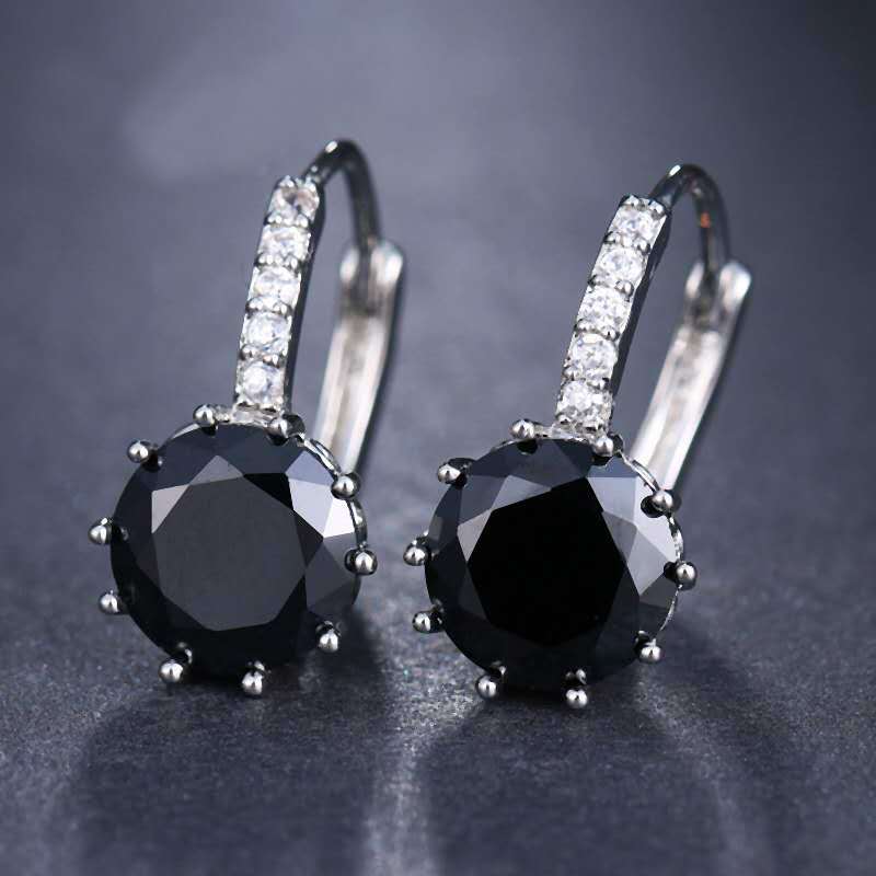 Estilo coreano pendientes populares moda ZIRCON hebilla de oreja elegante pendientes del todo-fósforo popular pequeña joyería al por mayor