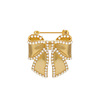 Retro elegant brooch with bow, brand fashionable suit lapel pin