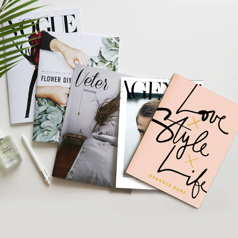 Full-Color Magazine Photography Prop, Decorative Mockup Magazine, Lightweight 0.1 kg