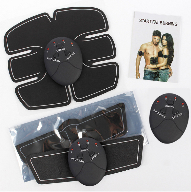 Venta al por mayor de fábrica inteligente abdominal instrumento de fitness abdominal entrenamiento abdominal pegatinas musculares abdominales de seis piezas vientre perezoso contracción y reducción de vientre equipo de fitness