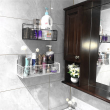 浴室卫生间厨房置物架宿舍墙上壁挂免打孔置物架收纳挂篮卫浴用品